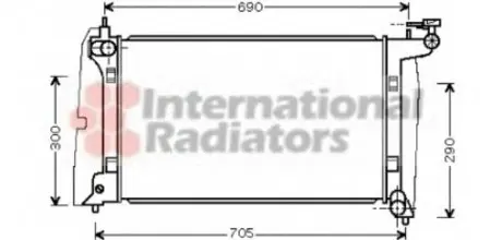 Радиатор охлаждения TOYOTA AVENSIS (T25) (03-)/COROLLA (01-) VAN WEZEL 53002302