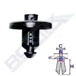 Автомобильный пистон RX ROMIX 71184