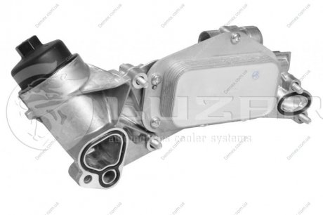 Радиатор масляный в сборе (теплообменник) Chevrolet Cruze (09-)/Opel Astra (H) (04-) 1.6i/1.8i LUZAR LOc 0504 (фото 1)