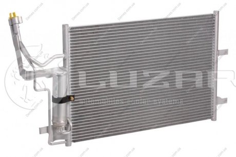 Радіатор кондиціонера з ресивером Mazda 3 (03-)/5 (05-) LUZAR LRAC 2548 (фото 1)