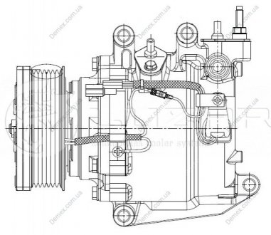 Компрессор кондиционера Honda CR-V (06-) 2.0i LUZAR LCAC 2320 (фото 1)