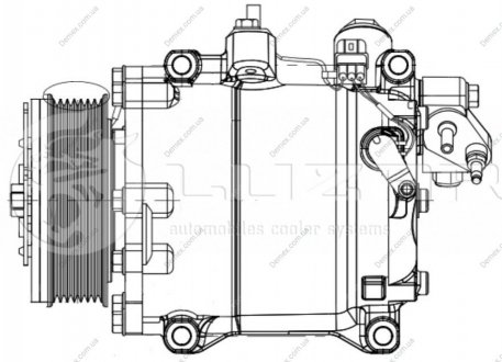 Компрессор кондиционера Honda CR-V (06-) 2.4i LUZAR LCAC 2324
