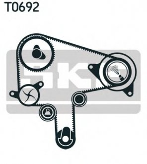 Водяной насос + комплект зубчатого ремня SKF VKMC 94920-1 (фото 1)