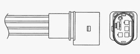 Кисневий датчик випускної системи ДВЗ NG NGK LZA11-V3 (фото 1)