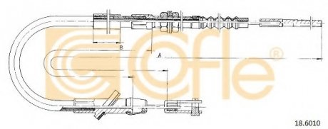 Трос зчеплення COFLE 18.6010