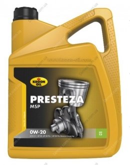 Моторное масло Presteza MSP 0W-20 5л KROON OIL 36497