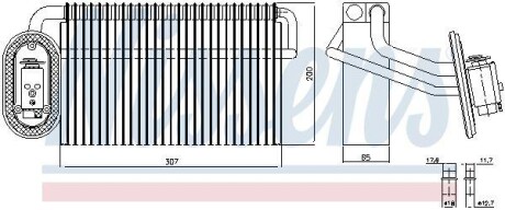 Випарник кондиціонера NISSENS 92322