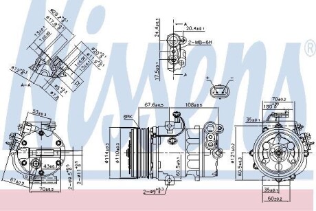 Компрессор кондиционера NISSENS 890388