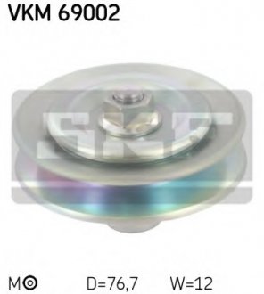 Натяжной ролик, клиновый ремень SKF VKM 69002 (фото 1)