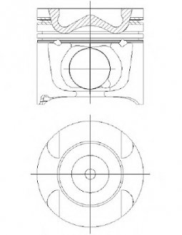 Поршень в комплекте на 1 цилиндр, STD NURAL 87-427400-20