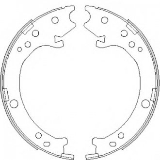 Колодки гальмівні барабанні REMSA 4690.00 (фото 1)