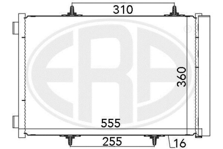 Радиатор ERA 667025