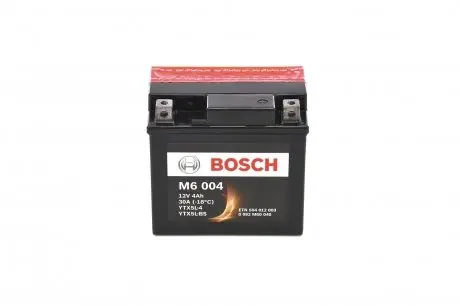 Мото акумулятор 12V 4 Ач 30А BOSCH 0092M60040 (фото 1)