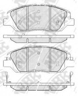 Колодки гальмівні дискові NIBK PN0446