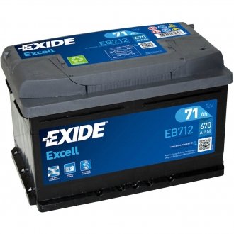 Акумулятор 6 CT-71-R Excell EXIDE EB712