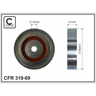 Паразитний / провідний ролик, полікліновий ремінь CAFFARO 319-69