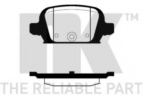 Комплект тормозных колодок, дисковый тормоз NK 223630 (фото 1)
