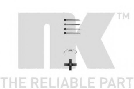 Комплектующие, колодки дискового тормоза NK 7999266 (фото 1)