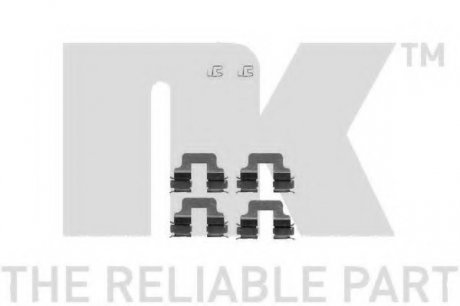 Комплектуючі, колодки дискового гальма NK 7910245 (фото 1)