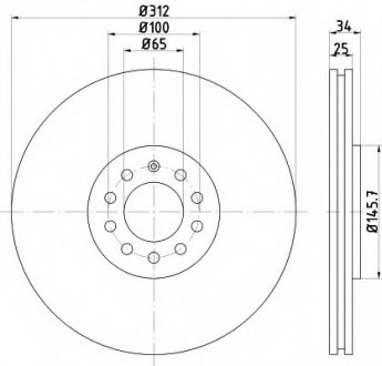 Гальмівний диск (TMD) TEXTAR 92098505