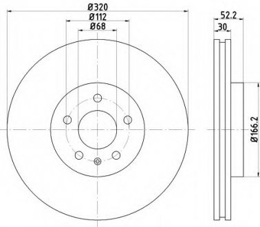 Гальмівний диск (TMD) TEXTAR 92160005 (фото 1)