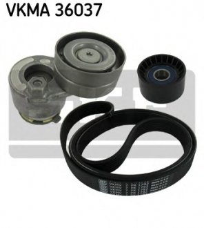Поликлиновой ременный комплект SKF VKMA 36037