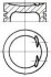 Поршень з кільцями VAG 82.50 2.0 TFSI AXX/BWA/BPY/CAWB/CCTA/CCZA TRAPEZ NURAL 87-438500-00 (фото 1)