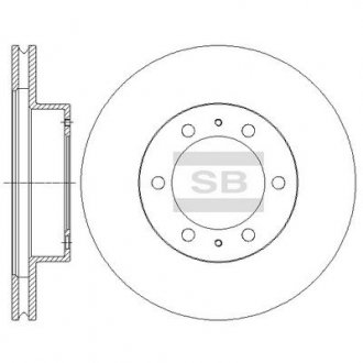 Гальмівний диск передній SANGSIN BRAKE HI-Q SD4030