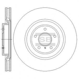 Тормозной диск передний SANGSIN BRAKE HI-Q SD4228