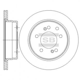 Тормозной диск задний SANGSIN BRAKE HI-Q SD3043