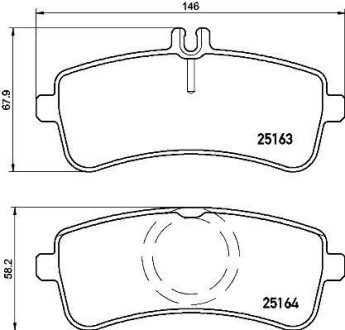 Гальмівні колодки дискові P50 125 BREMBO P50125