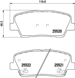 Гальмівні колодки дискові P 30 081 BREMBO P30081