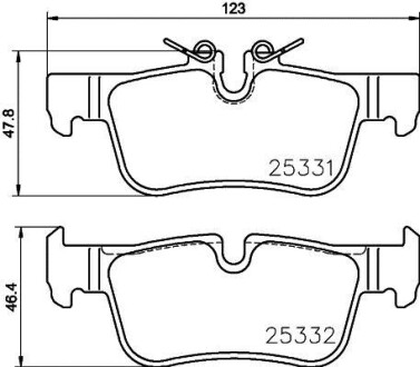 Тормозные колодки дисковые BREMBO P06094