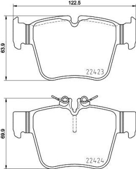 Гальмівні колодки дискові P50 133 BREMBO P50133