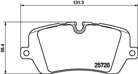 Колодки гальмівні дискові комплект; задн. PAGID HELLA 8DB355020-361