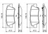 Комплект тормозных колодок, дисковый тормоз BOSCH 0986494768 (фото 7)