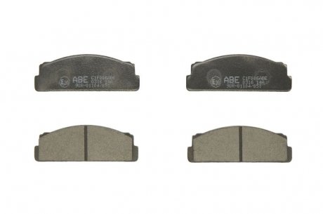 Комплект тормозных колодок, дисковый тормоз ABE C1F006ABE (фото 1)