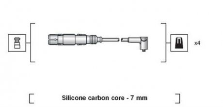 Комплект проводов зажигания MAGNETI MARELLI 941318111164 (фото 1)