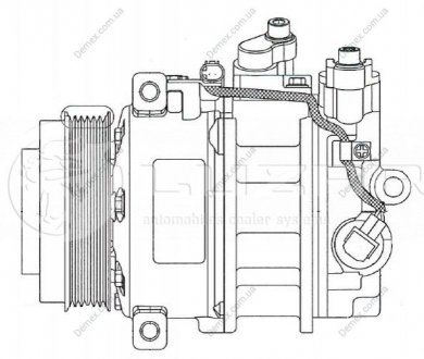 Компрессор кондиционера Mercedes C (W203)/E (W211)/ML (W164)/Sprinter (W901) (W906) LUZAR LCAC 15164