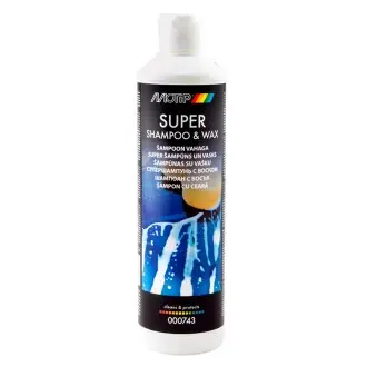 Автошампунь Super Shampoo&Wax 500мл концентрат с воском MOTIP 000743BS