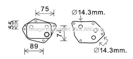 Радіатор масляний HYUNDAI ACCENT (2006) 1.5 CRDI COOLING AVA HY3288