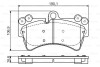 Гальмівні колодки дискові AUDI/PORSCHE/VW Q7/Cayenne/Touareg "F "02-10 BOSCH 0986495435 (фото 1)