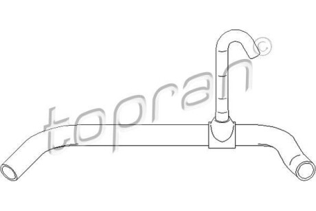 Шланг радиатора (система охлаждения) TOPRAN 111799