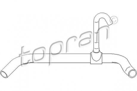Шланг радіатора (система охолодження) TOPRAN 111799