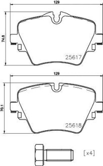 Гальмівні колодки дискові P06 093 BREMBO P06093 (фото 1)