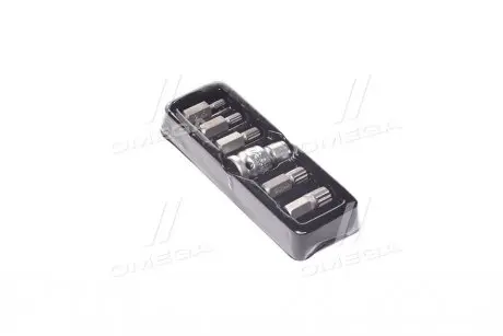 Набор насадок отверточных : "SPLINE", L = 30, 75 мм, адаптер 1/2 ". 6 шт. [24/72], шт(про-во) YATO YT-0414