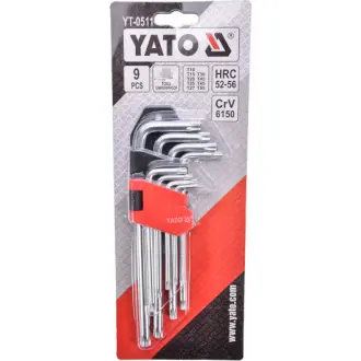 Набір ключів TORX T10-T50 9 шт YATO YT-0511