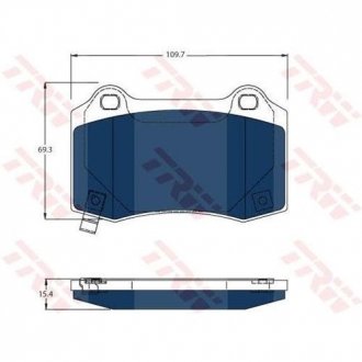 Тормозные колодки TESLA MODEL S задние TRW TRW GDB4171BTE