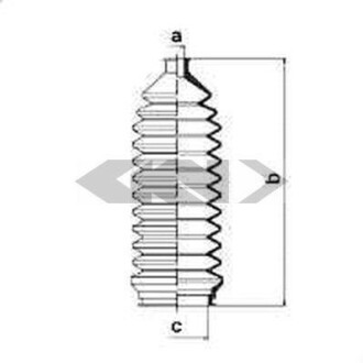 Пыльник рулевого механизма (GKN) SPIDAN 83801