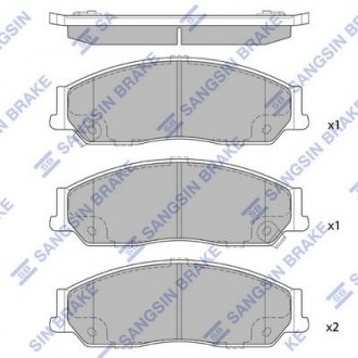 Колодки гальмівні дискові HI-Q SP1235